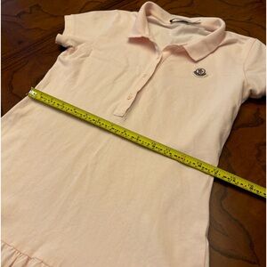 Moncler Enfant Girls 12Y Sporty Pink Polo Dress
